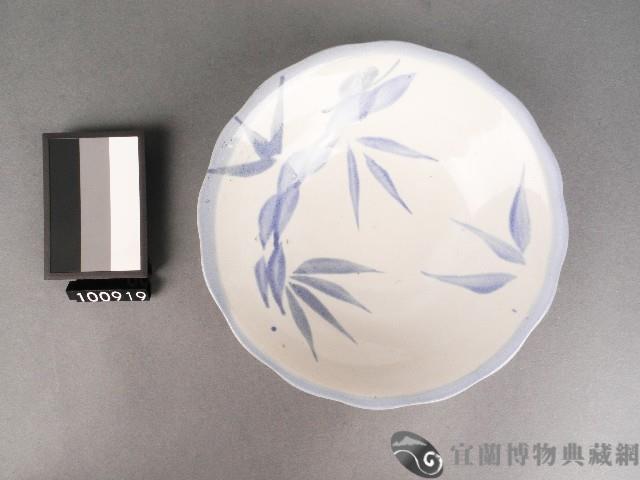 青花葉紋碗藏品圖，第1張