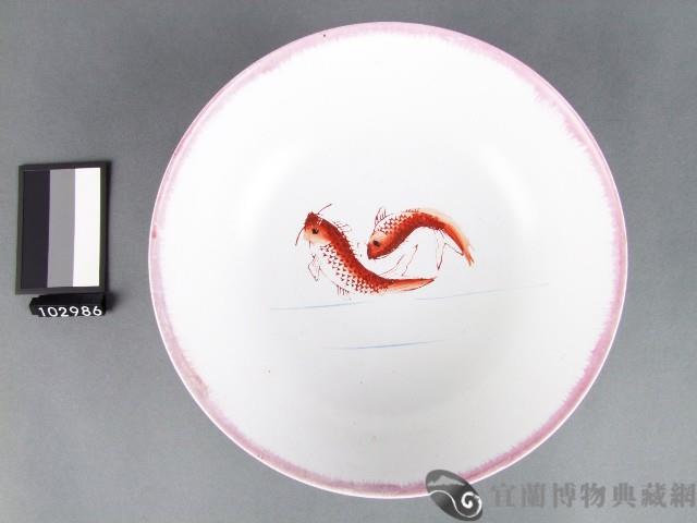 紅藍彩雙魚紋碗藏品圖，第1張
