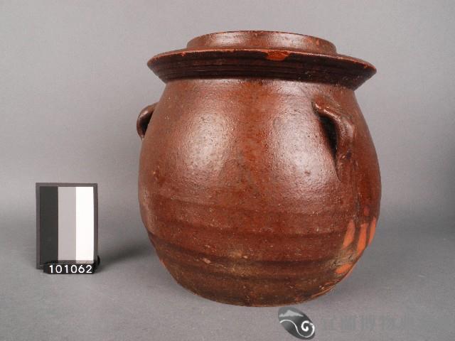 赤釉豬油壺藏品圖，第1張