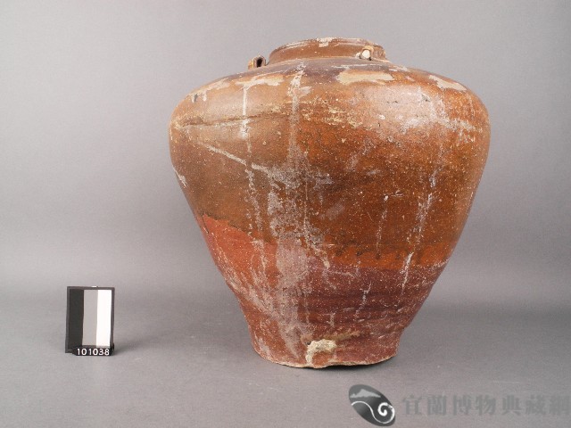 赤釉四耳甕藏品圖，第1張