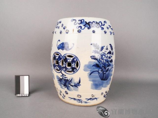 青花雙錢凳藏品圖，第1張