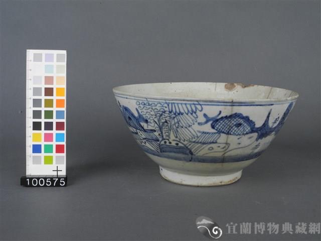 青花山水碗藏品圖，第1張