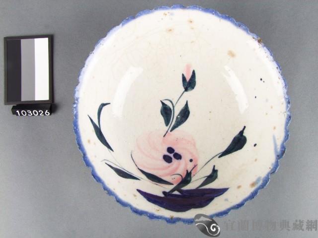 三彩花卉紋碗藏品圖，第1張