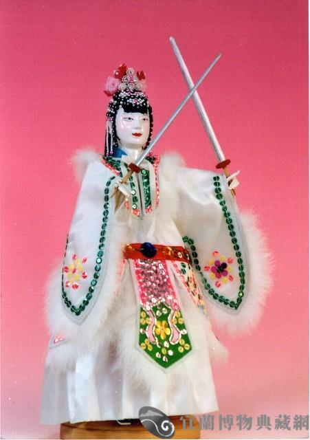 布袋戲偶（武旦）藏品圖，第1張