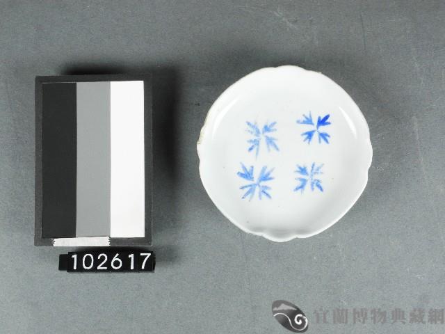 竹葉紋青花碟藏品圖，第1張