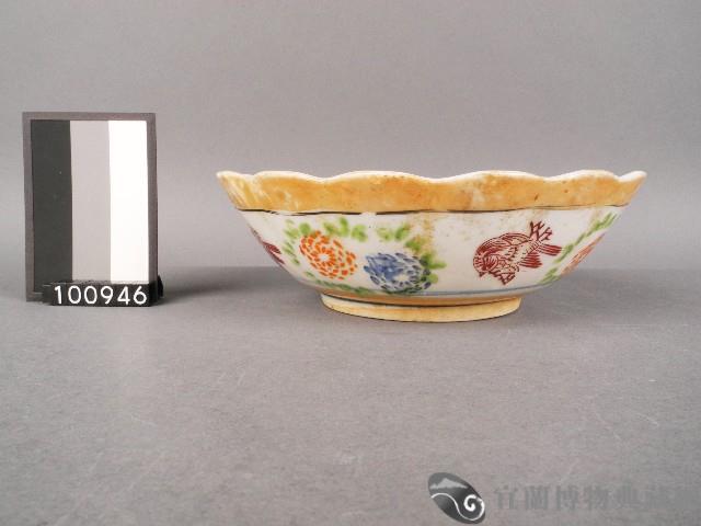 彩釉印花碗藏品圖，第1張