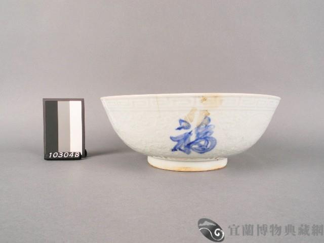 青花福祿壽字碗藏品圖，第1張