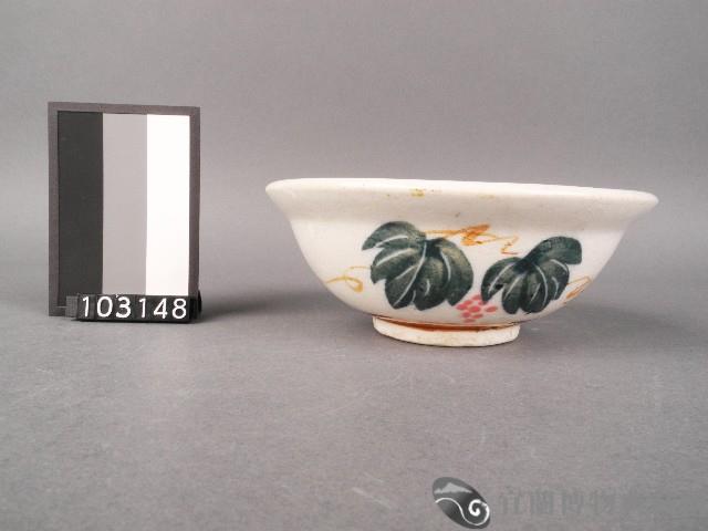 彩繪葡萄紋碗藏品圖，第1張