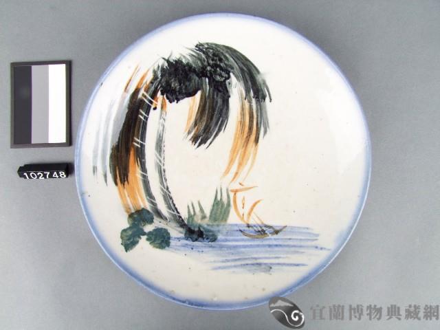 彩繪椰子紋盤藏品圖，第1張