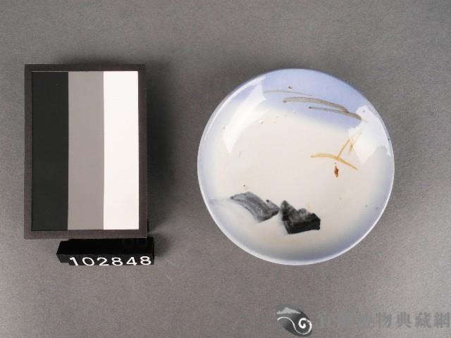 彩繪山水紋碟藏品圖，第1張