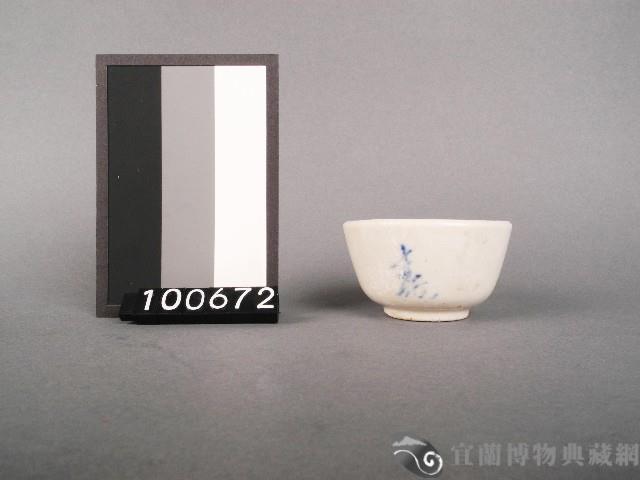 藍釉壽字杯藏品圖，第1張