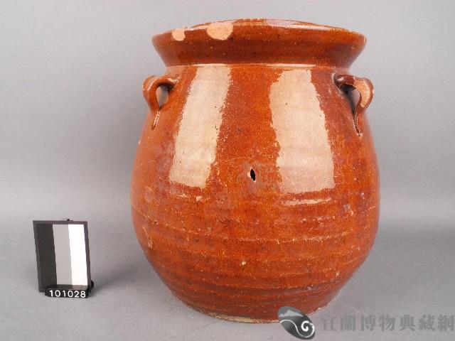 赤釉豬油壺藏品圖，第1張
