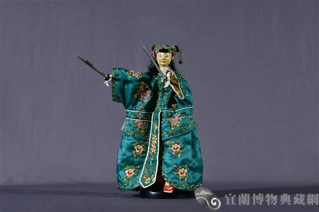 布袋戲偶（雙髻旦）藏品圖，第1張