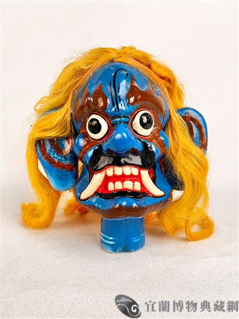 布袋戲偶頭 （怪頭）藏品圖，第1張