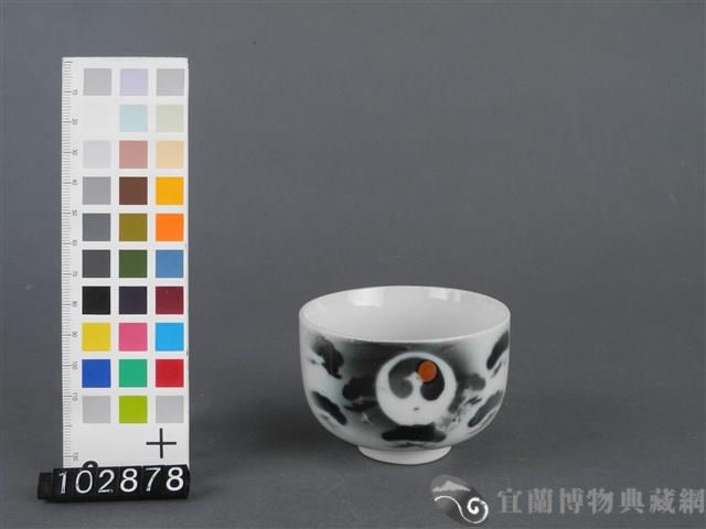 雙彩鶴紋杯藏品圖，第1張