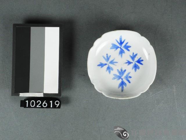 竹葉紋青花碟藏品圖，第1張