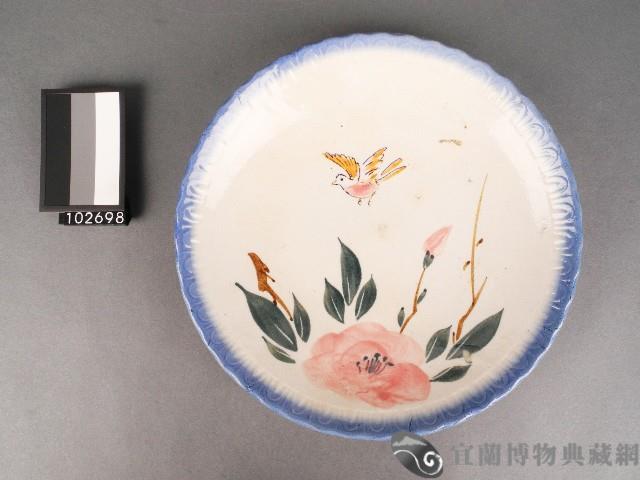 彩繪花卉飛鳥紋盤藏品圖，第1張