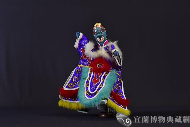 布袋戲偶（雷公頭）藏品圖，第1張