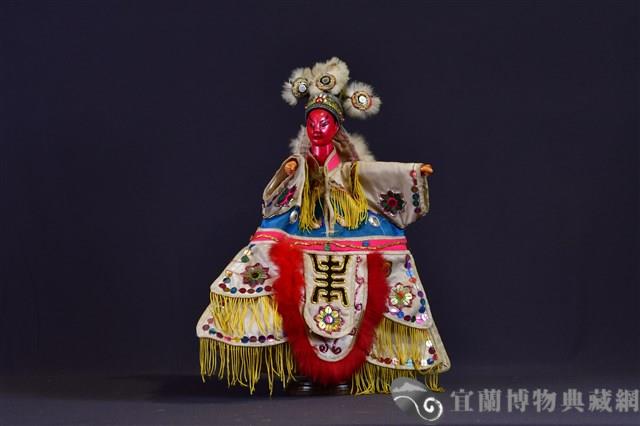 布袋戲偶（紅面武生）藏品圖，第1張