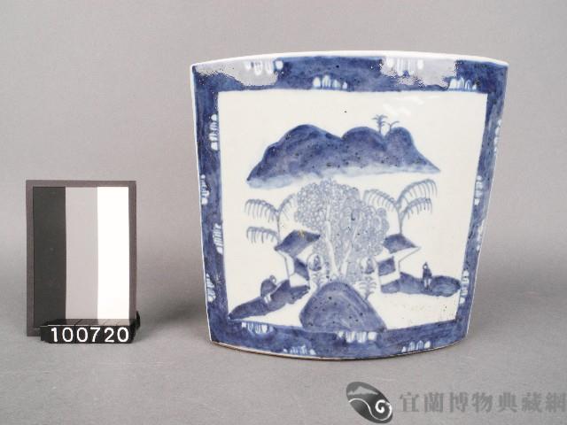 青花山水箸籠藏品圖，第1張