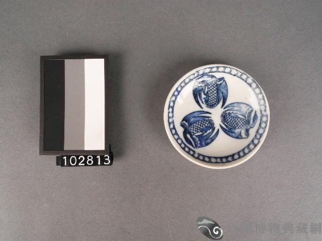 青花團鳥紋碟藏品圖，第1張