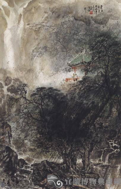 雨中觀瀑藏品圖，第1張