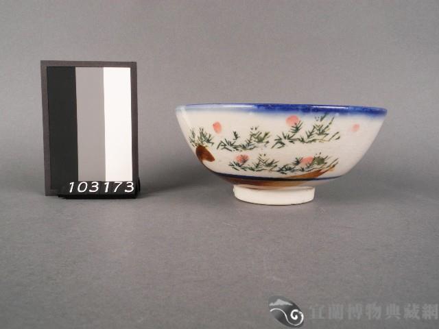 彩繪花草紋碗藏品圖，第1張