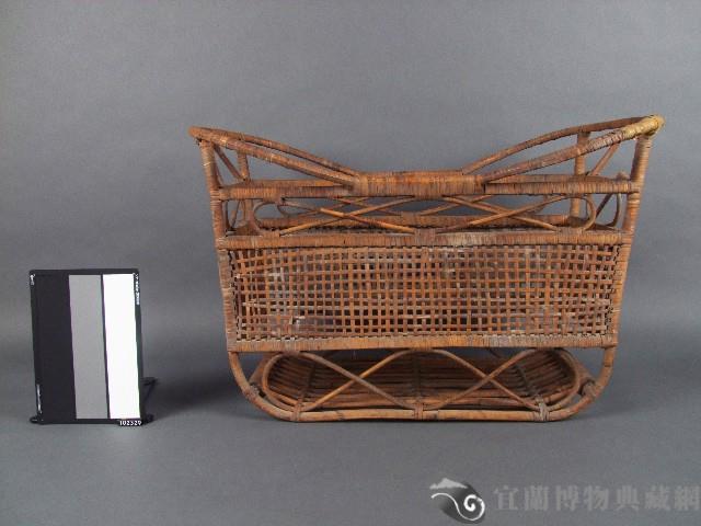 籐製嬰兒搖椅藏品圖，第1張
