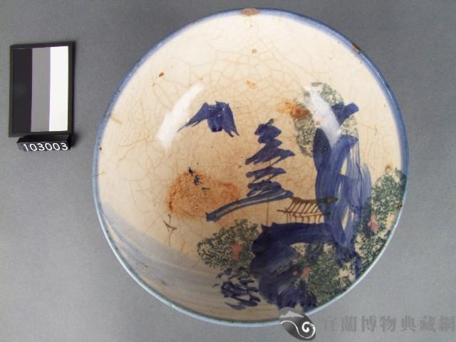 彩繪山水紋碗藏品圖，第1張