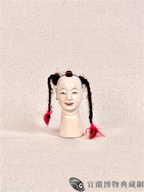 布袋偶頭（花童）藏品圖，第1張