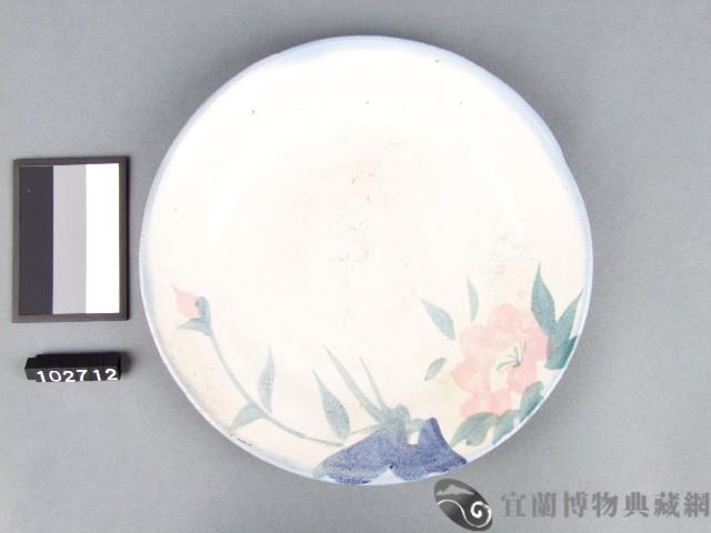 彩繪花卉紋盤藏品圖，第1張