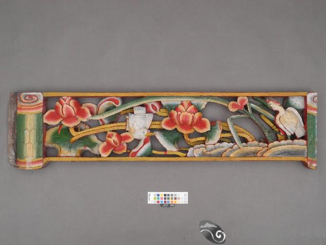 木雕員光-鳳凰牡丹藏品圖，第1張