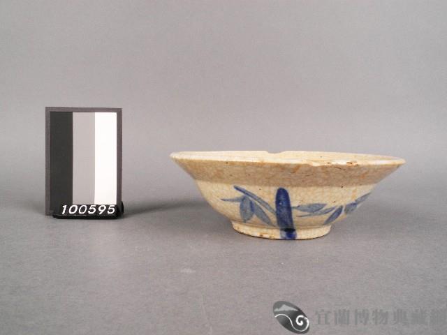 青花葉紋碗藏品圖，第1張