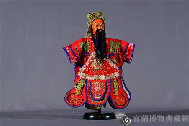 布袋戲偶（紅關）藏品圖，第1張