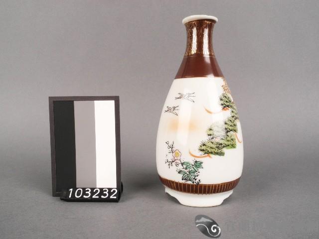 彩繪松鶴紋酒瓶藏品圖，第1張