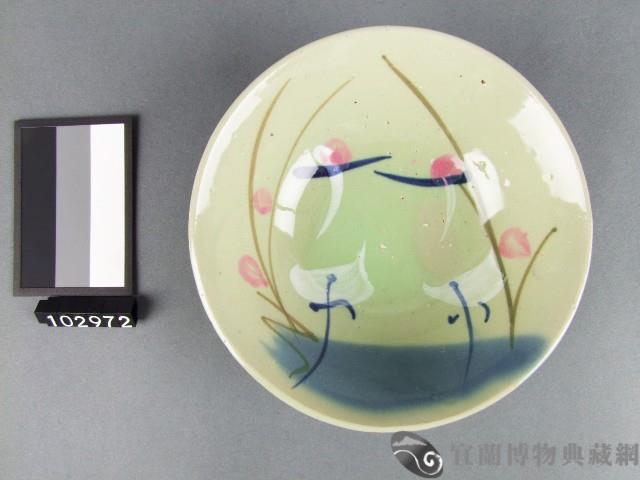 彩繪雙鶴紋碗藏品圖，第1張