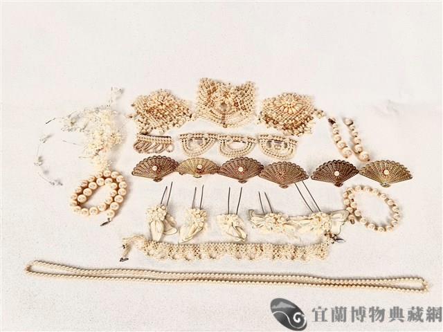 白珍珠珠花頭飾藏品圖，第1張