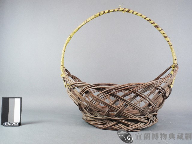 芒枝編提籃藏品圖，第1張