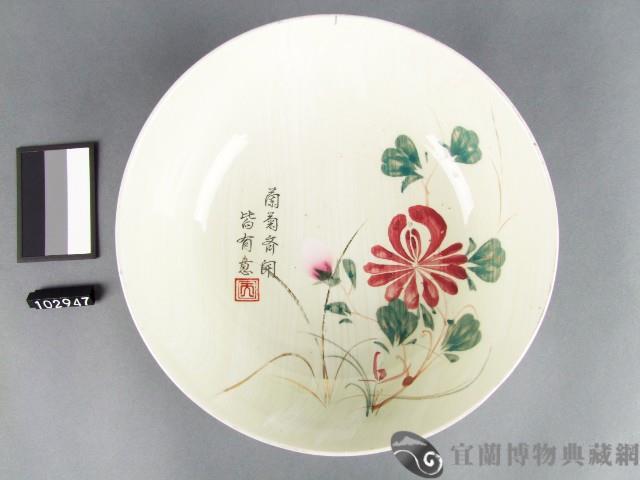 彩繪花卉紋碗藏品圖，第1張