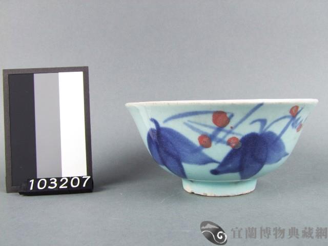 彩繪葉紋碗藏品圖，第1張