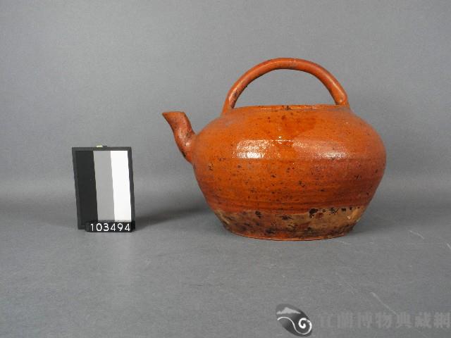 赤釉茶壺藏品圖，第1張