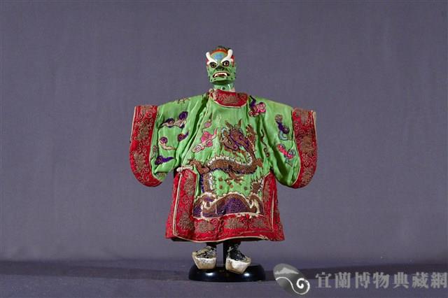 布袋戲偶（龍王頭）藏品圖，第1張