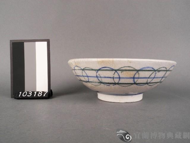 藍綠彩團圓紋碗藏品圖，第1張