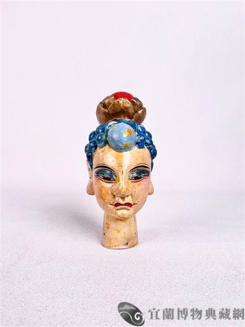 布袋戲偶頭 （如來）藏品圖，第1張