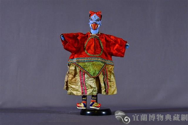 布袋戲偶（雷公頭）藏品圖，第1張