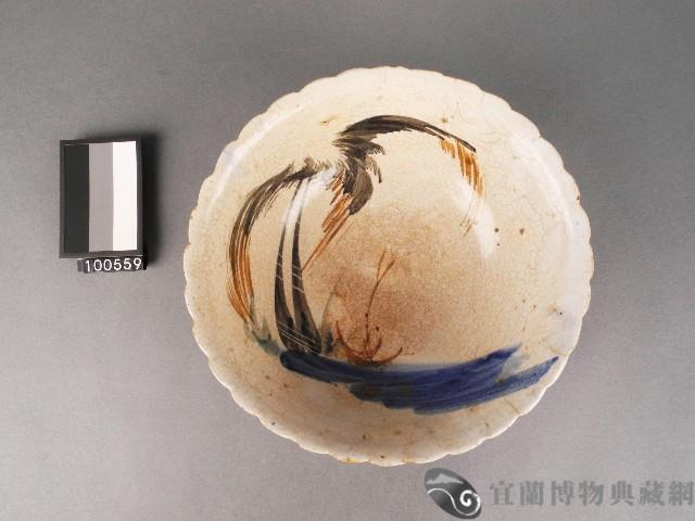 彩繪椰樹碗藏品圖，第1張