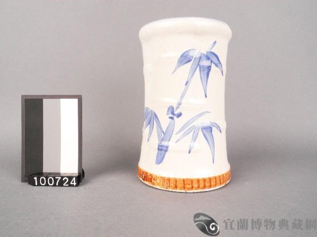 青花竹紋箸籠藏品圖，第1張