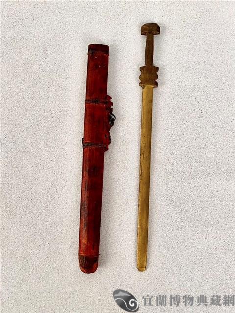 傀儡切末（劍含鞘）藏品圖，第1張