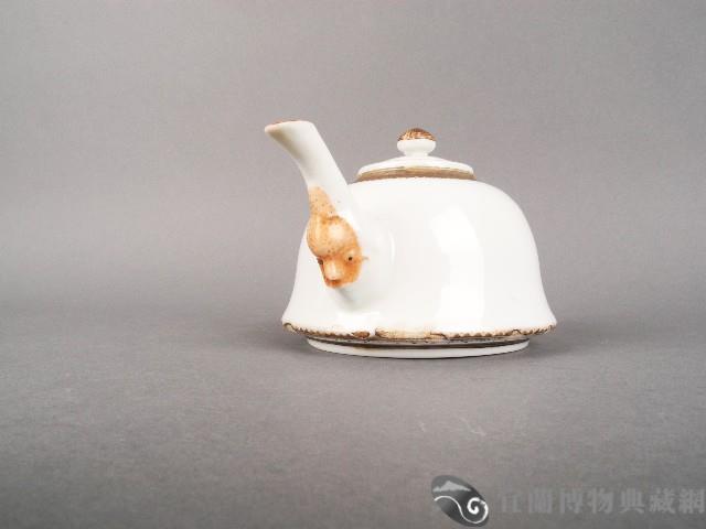金彩印花鬼頭茶壺藏品圖，第4張
