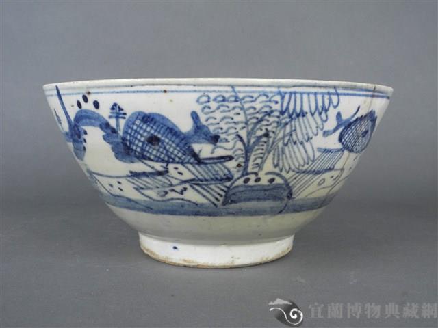 青花山水碗藏品圖，第4張